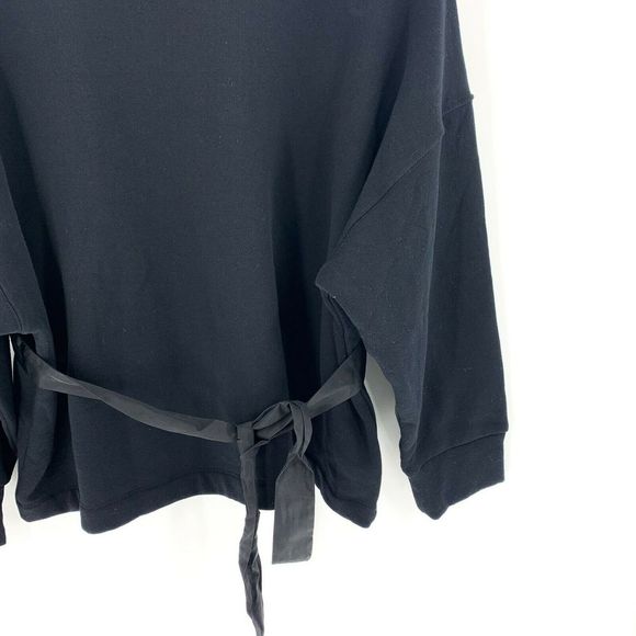 Zara Black Double Fanny Pack Long Sleeve Sweater - Picture 6 of 8